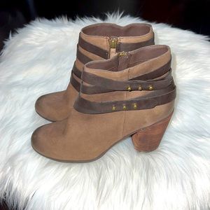 B.P. Brown leather bootie